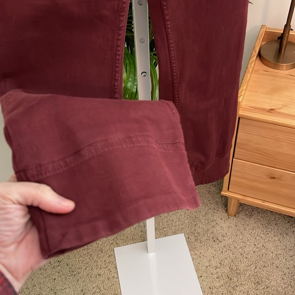 Alice + Olivia Stacey bell bottoms in garnet - Picture 2 of 4